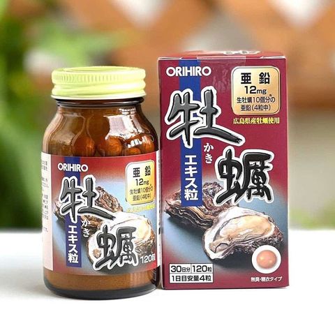 Tinh Chất Hàu Biển Orihiro Nhật Bản 120 Viên - Hỗ Trợ Tăng Cường Sinh Lý Nam, Bổ Sung Kẽm Từ Hải Sản Tự Nhiên