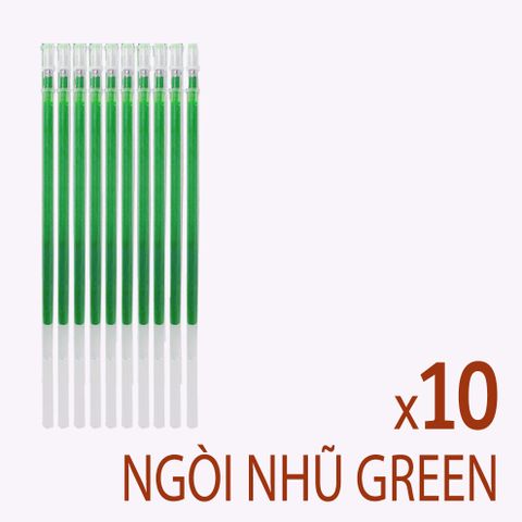Ngòi Mực Nhũ Xanh Lá 0.7mm - Bút Chép Kinh Chữ Hán Chuyên Dụng, Nét Mực Đều, Bền Màu, Tặng Quà Học Sinh, Sinh Viên