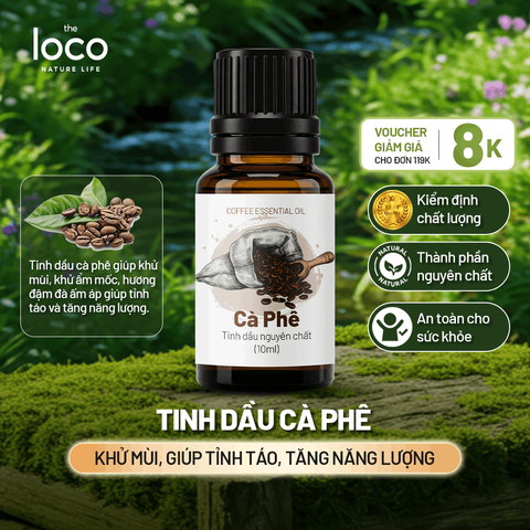 Tinh Dầu Xông Phòng Nguyên Chất The Loco 10ml - Hương Thơm Từ Thiên Nhiên, Sử Dụng Được Trong Spa, Massage, Khi Tắm