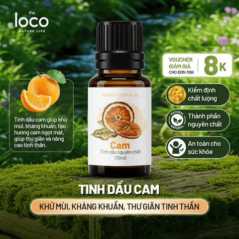 Tinh Dầu Xông Phòng Nguyên Chất The Loco 10ml - Hương Thơm Từ Thiên Nhiên, Sử Dụng Được Trong Spa, Massage, Khi Tắm