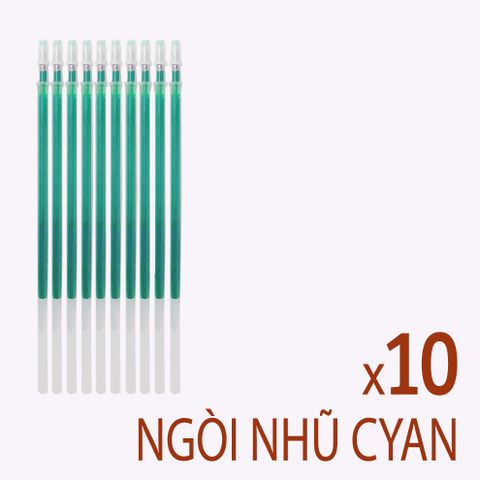 Ngòi Mực Nhũ Cyan 0.7mm - Bút Chép Chữ Hán Chuyên Dụng, Nét Mực Đều Lấp Lánh, Tốp Ghi Nét Chi Tiết
