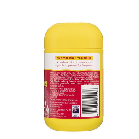 Kẹo dẻo Nature's Way Kids Smart Vita Gummies Multi Vitamin cho trẻ kén ăn - 60 viên bổ sung vitamin hằng ngày từ Úc