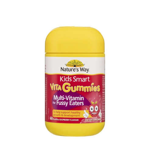 Kẹo dẻo Nature's Way Kids Smart Vita Gummies Multi Vitamin cho trẻ kén ăn - 60 viên bổ sung vitamin hằng ngày từ Úc