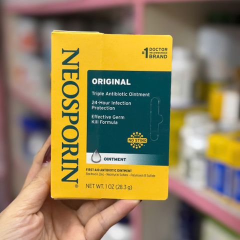 Kem Bôi Neosporin Original 28g - Hỗ Trợ Bảo Vệ Vết Thương, Giảm Nguy Cơ Nhiễm Khuẩn, Chăm Sóc Da Hàng Ngày