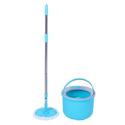 Bộ Cây Lau Nhà Xoay Tay LocknLock ETM494 - Bộ 2 Bông Lau Chuyên Dụng, Giặt Sạch, Tiện Lợi, Thiết Kế Hiện Đại - Màu Xanh Biển