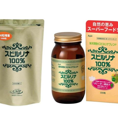 Viên Tảo Xoắn Spirulina Nhật Bản Chính Hãng - Bổ Sung Dinh Dưỡng Tự Nhiên, Giàu Protein - 2200 Viên, Hỗ Trợ Sức Khỏe Tổng Thể