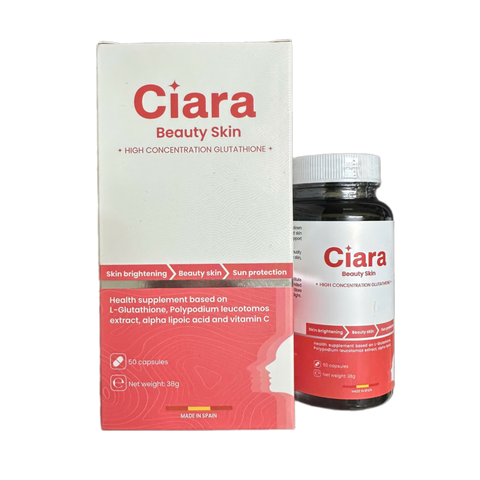 Viên Uống Trắng Da Ciara - Hỗ Trợ Làm Đẹp Da, Chống Nắng, Cải Thiện Sắc Tố - Hộp 50 Viên, Dạng Viên Nén Chất Lượng Thẩm Mỹ
