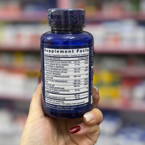 Viên uống Life Extension BioActive B-Complex 60 viên - Hỗ trợ năng lượng, thần kinh và chuyển hóa hiệu quả cho sức khỏe tổng thể