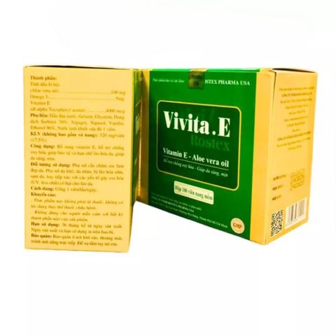 Combo Da Khỏe: Vitamin E Vivita.E & Vitamin C 500 Nano Curcumin - Bổ Sung Dưỡng Chất Chống Oxy Hóa & Tăng Cường Sáng Mịn Da
