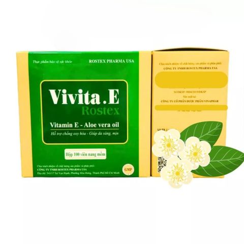 Combo Da Khỏe: Vitamin E Vivita.E & Vitamin C 500 Nano Curcumin - Bổ Sung Dưỡng Chất Chống Oxy Hóa & Tăng Cường Sáng Mịn Da