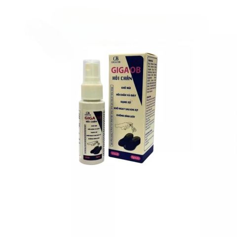 Xịt Khử Mùi Hôi Chân GIGA OB 30ml - Giảm Mùi Hiệu Quả, Kháng Khuẩn, Giữ Chân Khô Thoáng, Thoải Mái Suốt Ngày