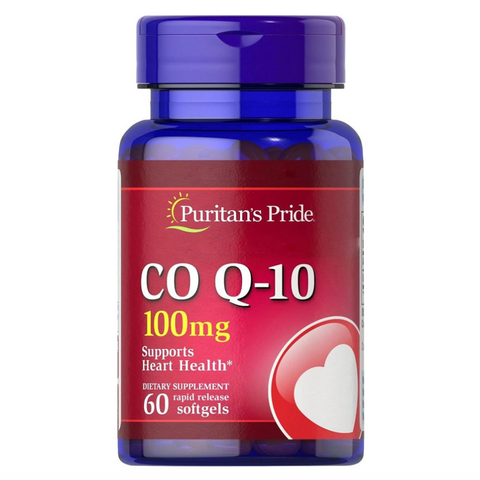 Viên uống bổ tim CoQ10 Puritan’s Pride 100mg - 60 viên nang mềm hỗ trợ sức khỏe tim mạch hàng ngày từ Mỹ