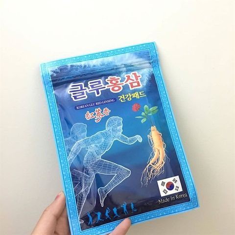 Cao Dán Hồng Sâm Korean Glu Red Ginseng – Giảm căng thẳng, thư giãn cơ thể, sản phẩm tự nhiên chăm sóc sức khỏe