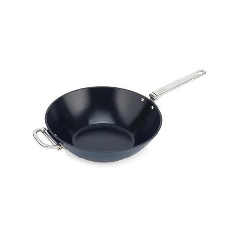 Chảo Sâu Lòng Joseph Joseph 45048 Space Blue Wok 32cm - Chất Liệu Chuyên Nghiệp, Chống Dính An Toàn, Dùng Cho Bếp Từ, Tiết Kiệm Không Gian