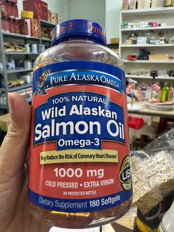 Dầu Cá Hồi Pure Alaska Omega 3 1000mg 180 Viên – tốt tim mạch 482913