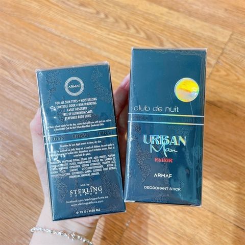 Lăn Khử Mùi ARMAF Club De Nuit Urban 75g - Nước hoa nam tính, hương thơm quyến rũ và bền lâu cho phái mạnh