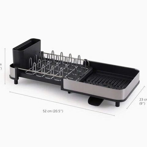 Giá phơi bát đĩa Joseph Joseph 6500035 - Thiết kế nhỏ gọn, có thể mở rộng và thoát nước chống đọng, phù hợp cho căn bếp tiết kiệm không gian.