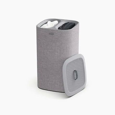 Thùng Đựng Đồ Giặt Joseph Joseph 50001 Tota 60L - Giỏ Phân Loại Quần Áo 2 Ngăn Tiện Lợi Màu Xám, Chất Liệu Bền Đẹp