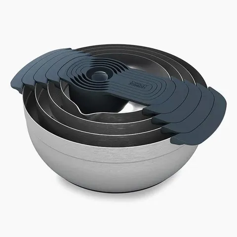 Bộ Dụng Cụ Nhà Bếp Joseph Joseph 95032 Nest™ - 9 Món Thép Không Gỉ Tiết Kiệm Không Gian cho Chuẩn Bị Thực Phẩm