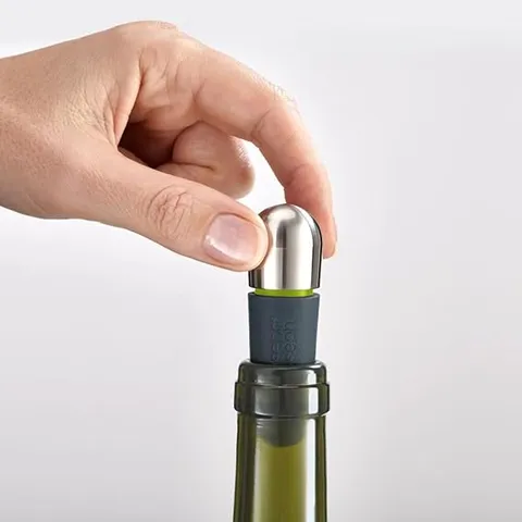 Nút Chặn Rượu Joseph Joseph BarWise™ Twist-Lock - Bảo Quản Rượu Vang Tươi Ngon, Dễ Dàng Sử Dụng, Chống Rò Rỉ, Thiết Kế Sang Trọng