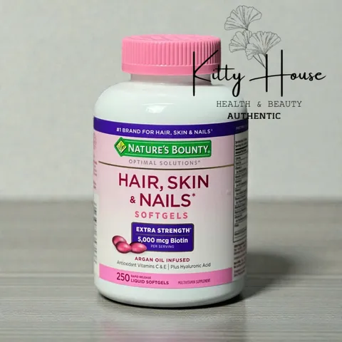 Viên Uống Làm Đẹp Da Tóc Móng Nature’s Bounty Hair, Skin & Nails - Hỗ Trợ Sắc Đẹp 250 Viên Chính Hãng Mỹ