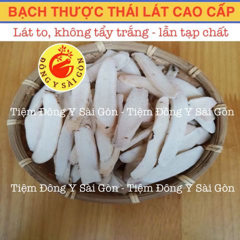 Bạch Thược Thái Phiến 100g - Thảo Dược Thiên Nhiên Không Tẩy Trắng, Hỗ Trợ Tiêu Hóa và Giảm Đau, Đặc Sản Khô Việt Nam