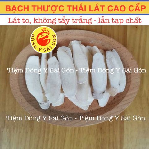 Bạch Thược Thái Phiến 100g - Thảo Dược Thiên Nhiên Không Tẩy Trắng, Hỗ Trợ Tiêu Hóa và Giảm Đau, Đặc Sản Khô Việt Nam