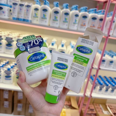 Kem Dưỡng Ẩm Dịu Lành Cetaphil (50g) - Cấp Ẩm Sâu 48H Cho Da Nhạy Cảm, Không Chứa Hương Liệu, Giúp Da Mềm Mịn, Lành Tính