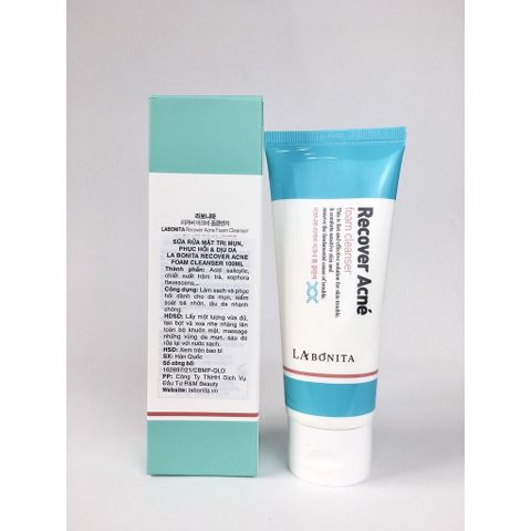 Sữa Rửa Mặt LaBonita 100ml Cho Da Dầu Mụn - Làm Sạch Hiệu Quả, Giảm Mụn, Dưỡng Ẩm Tự Nhiên, Phù Hợp Với Da Nhờn