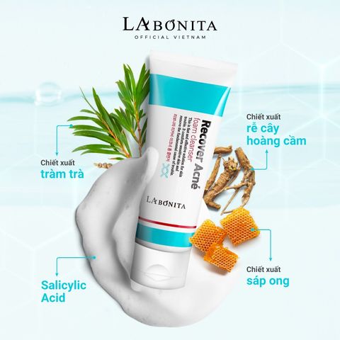Sữa Rửa Mặt LaBonita 100ml Cho Da Dầu Mụn - Làm Sạch Hiệu Quả, Giảm Mụn, Dưỡng Ẩm Tự Nhiên, Phù Hợp Với Da Nhờn
