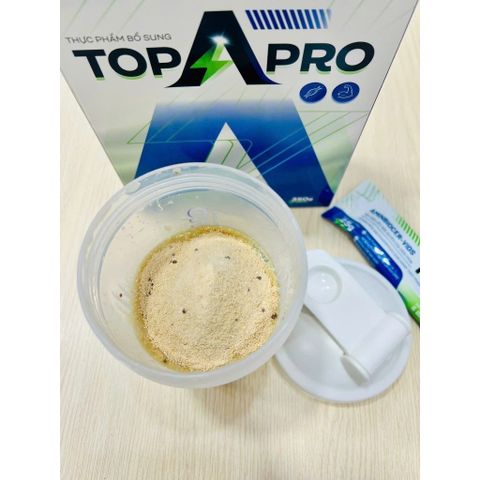 Thực phẩm bổ sung protein thực vật TopApro 350g - Dinh dưỡng, dễ pha, hỗ trợ sức khỏe cho người bận rộn và tập gym