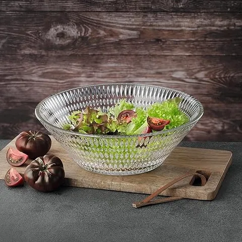 Bát thủy tinh Nachtmann Ethno 27,5 cm - Tô salad và trái cây cao cấp, thiết kế độc đáo, bền đẹp, dễ dàng vệ sinh, quà tặng sang trọng.