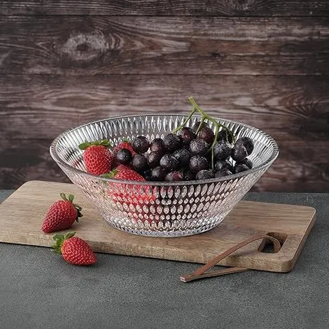 Bát thủy tinh Nachtmann Ethno 27,5 cm - Tô salad và trái cây cao cấp, thiết kế độc đáo, bền đẹp, dễ dàng vệ sinh, quà tặng sang trọng.