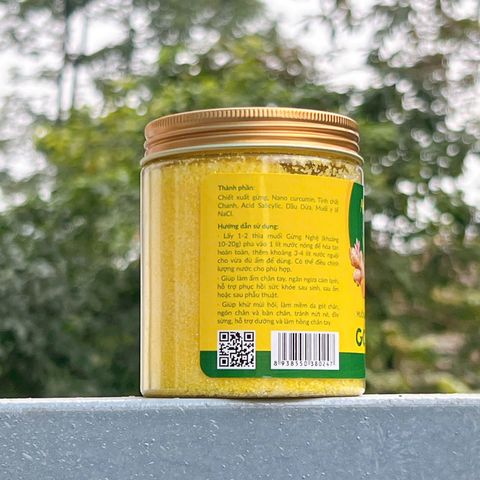 Muối Ngâm Chân Gừng Nghệ Gót Hồng Altawell 250g - Giúp Làm Ấm Chân, Khử Mùi, Dưỡng Da, Thư Giãn Chân Tay Cho Mẹ Bầu và Người Sau Sinh