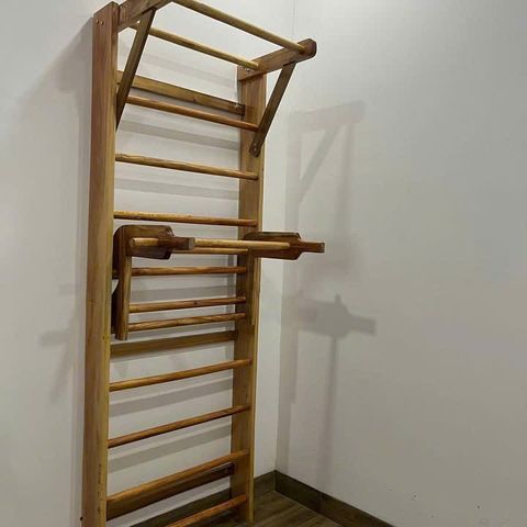 Thang Gióng Tập Yoga Bằng Gỗ Sồi Cao Cấp - Dụng Cụ Thể Dục Đa Năng Cho Gym, Calisthenics, Múa, và Thể Dục Dụng Cụ