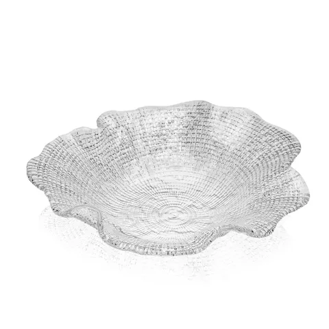 Tô IVV Folies 25cm - Tô Trang Trí Thủy Tinh Trong Suốt Nhập Khẩu Từ Italy - Sản Phẩm Đa Năng Đẹp Mắt Cho Bàn Ăn và Phòng Khách