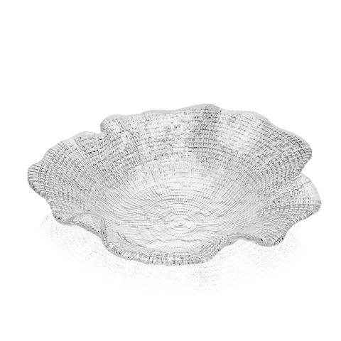Tô IVV Folies 25cm - Tô Trang Trí Thủy Tinh Trong Suốt Nhập Khẩu Từ Italy - Sản Phẩm Đa Năng Đẹp Mắt Cho Bàn Ăn và Phòng Khách