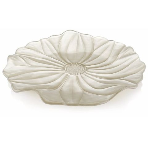 Đĩa Pha Lê IVV MAGNOLIA Trắng - Sang Trọng, Thiết Kế Cổ Điển, Phù Hợp Không Gian Xa Hoa