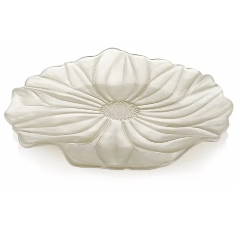 Đĩa Pha Lê IVV MAGNOLIA Trắng - Sang Trọng, Thiết Kế Cổ Điển, Phù Hợp Không Gian Xa Hoa