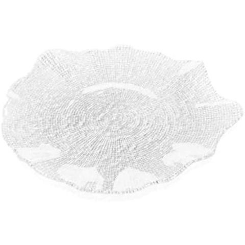Đĩa Thủy Tinh IVV Folies 37cm - Sang Trọng, Thiết Kế Cổ Điển, Chất Liệu Pha Lê - Phụ Kiện Bàn Tiệc Cao Cấp Từ Mỹ