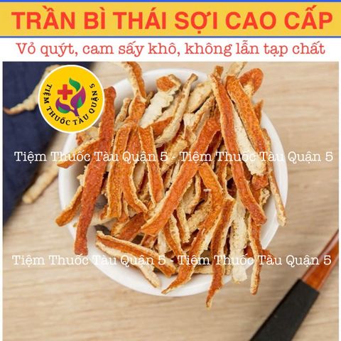 Bột Trần Bì Thái 100g - Thực Phẩm Khô Hỗ Trợ Ho, Đau Họng và Tiêu Hóa - Date Mới, Chất Lượng Cao