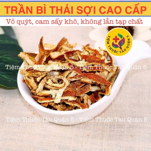 Bột Trần Bì Thái 100g - Thực Phẩm Khô Hỗ Trợ Ho, Đau Họng và Tiêu Hóa - Date Mới, Chất Lượng Cao