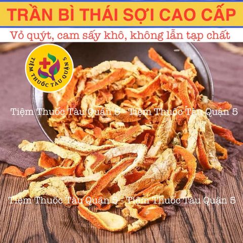 Bột Trần Bì Thái 100g - Thực Phẩm Khô Hỗ Trợ Ho, Đau Họng và Tiêu Hóa - Date Mới, Chất Lượng Cao