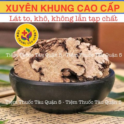 Xuyên Khung Thái Lát Cao Cấp 100g - Thực Phẩm Khô Tự Nhiên, Giảm Đau Đầu, Tăng Cường Miễn Dịch, Dược Liệu Hữu Ích