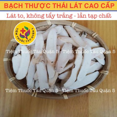 Bạch Thược Thái Phiến 100g - Thực Phẩm Khô Tự Nhiên, Không Chất Bảo Quản, Hỗ Trợ Tiêu Hóa và Giảm Đau Đầu