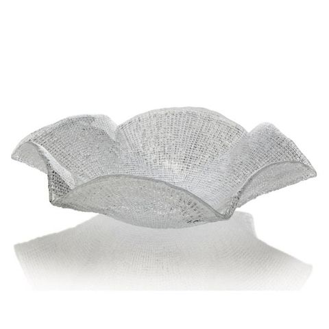 Đĩa IVV FOLIES CENTREPIECE 41cm - Đĩa trang trí cao cấp bằng pha lê - Quà tặng tinh tế từ Ý cho không gian sống sang trọng