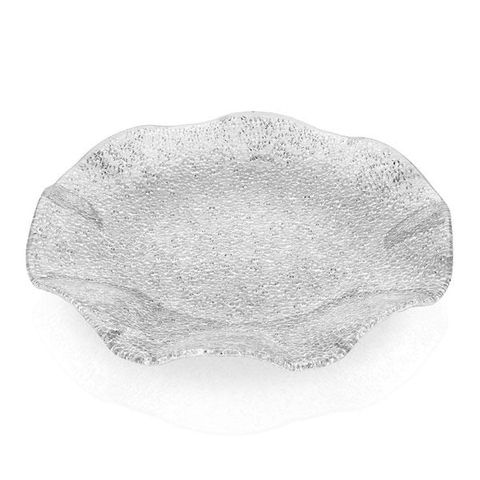 Đĩa IVV Pha Lê Đặc Biệt Scalloped 41cm - Sản Phẩm Sang Trọng, Thiết Kế Cổ Điển Đẹp Mắt cho Không Gian Xa Hoa