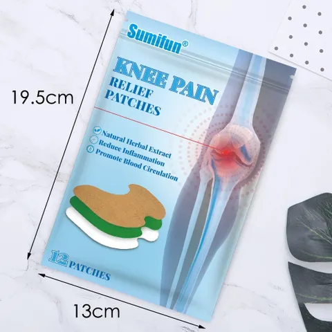Miếng Dán Giảm Đau Đầu Gối Mugwort Ngải Cứu - 12 Miếng Hỗ Trợ Giảm Đau Khớp Nhanh Chóng, Tăng Cường Linh Hoạt Cho Xương Khớp