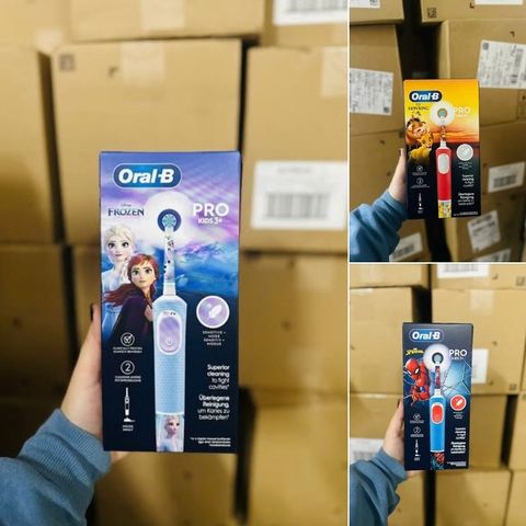 Bàn Chải Điện Oral-B Cho Trẻ Em - Sạch Răng Miệng Tự Tin Hơn, Thiết Kế Màu Sắc Sinh Động, Bảo Vệ Nướu, Dễ Sử Dụng
