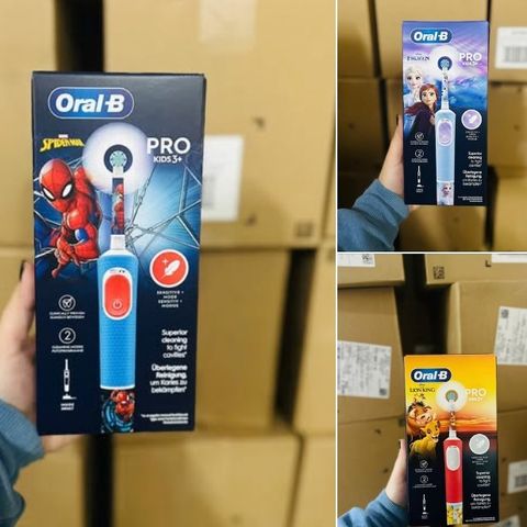 Bàn Chải Điện Oral-B Cho Bé Trai, Bé Gái - Thiết Kế Đáng Yêu, Công Nghệ Làm Sạch Hiệu Quả, Hàng Nhập Đức